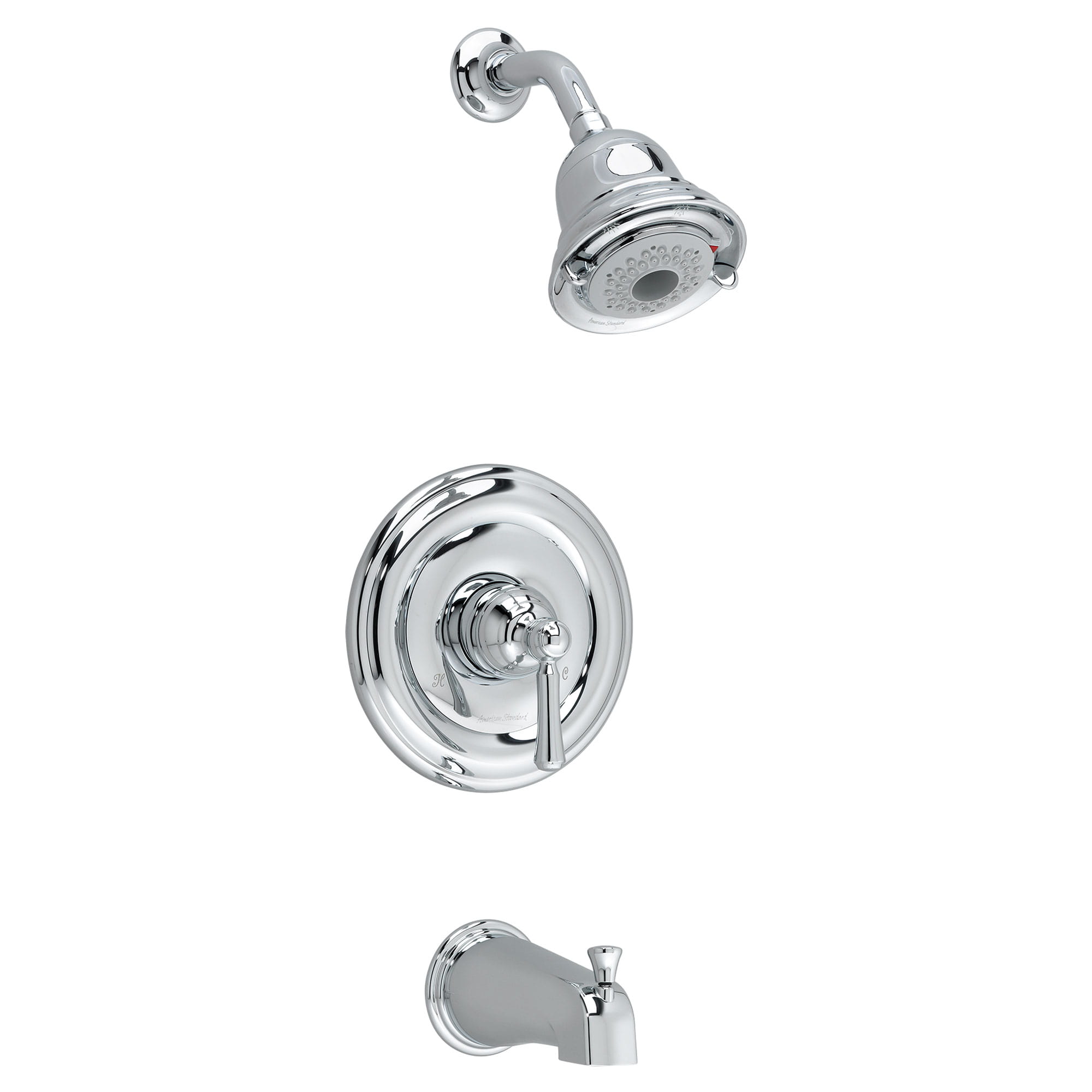Portsmouth 20 GPM Tub and Shower Trim Kit with FloWise Showerhead and Lever Handle CHROME